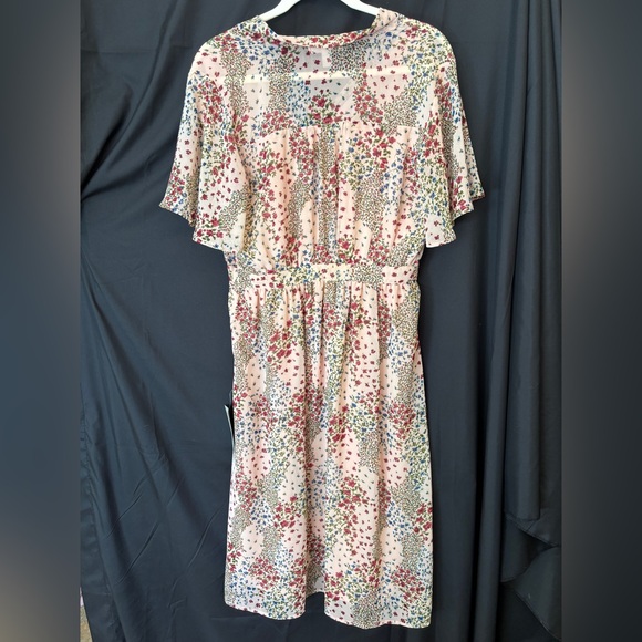 1901 Multicolor Pink Floral Lined Dress Women’s Medium New with Tags - Picture 2 of 7